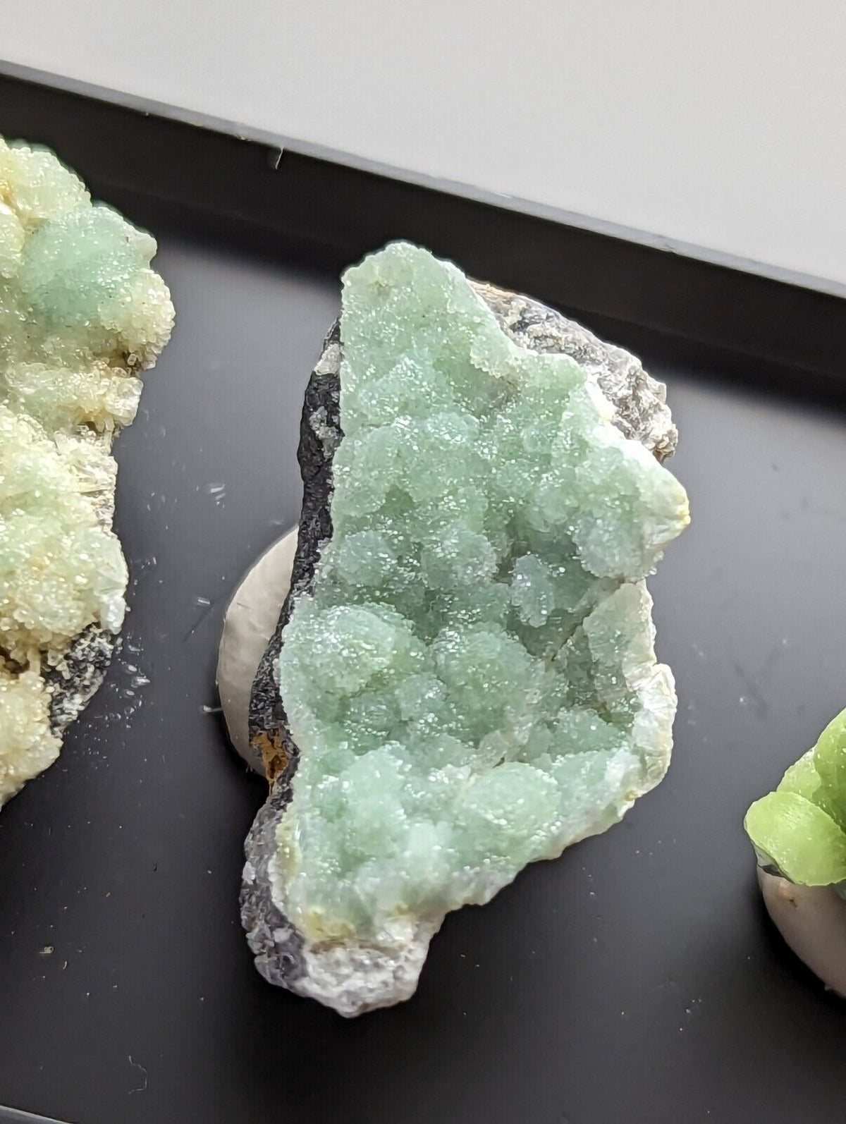 Wavellite - Unique Set of 3 w/ case - Old Stock - Mauldin Mountain Arkansas - Collectibles:Rocks Fossils &