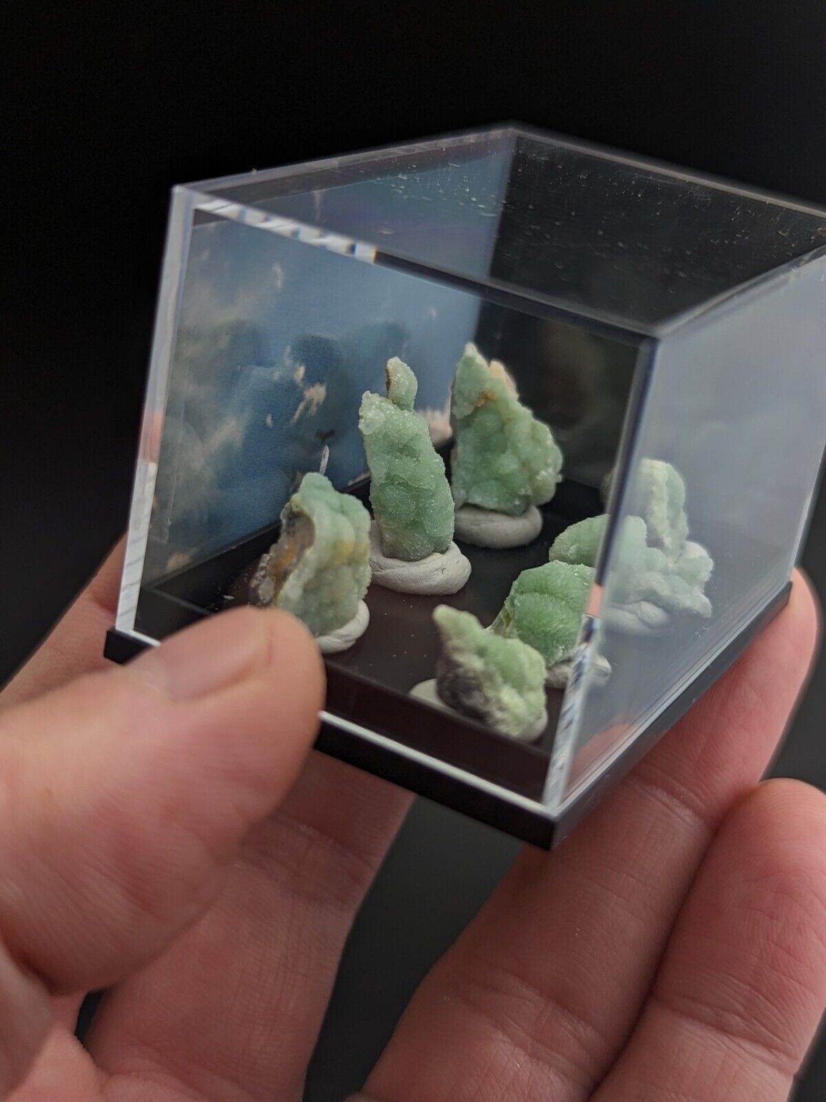 Wavellite - Unique Set of 7 w/ case - Old Stock - Mauldin Mountain Arkansas - Collectibles:Rocks Fossils &