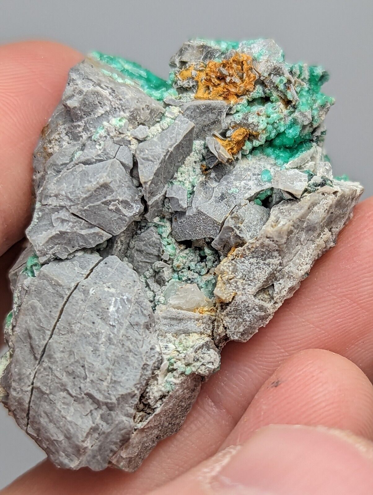Wavellite on Variscite,Delinde Claim Garland Co Arkansas,1960s Old Stock RARE - Collectibles:Rocks Fossils &