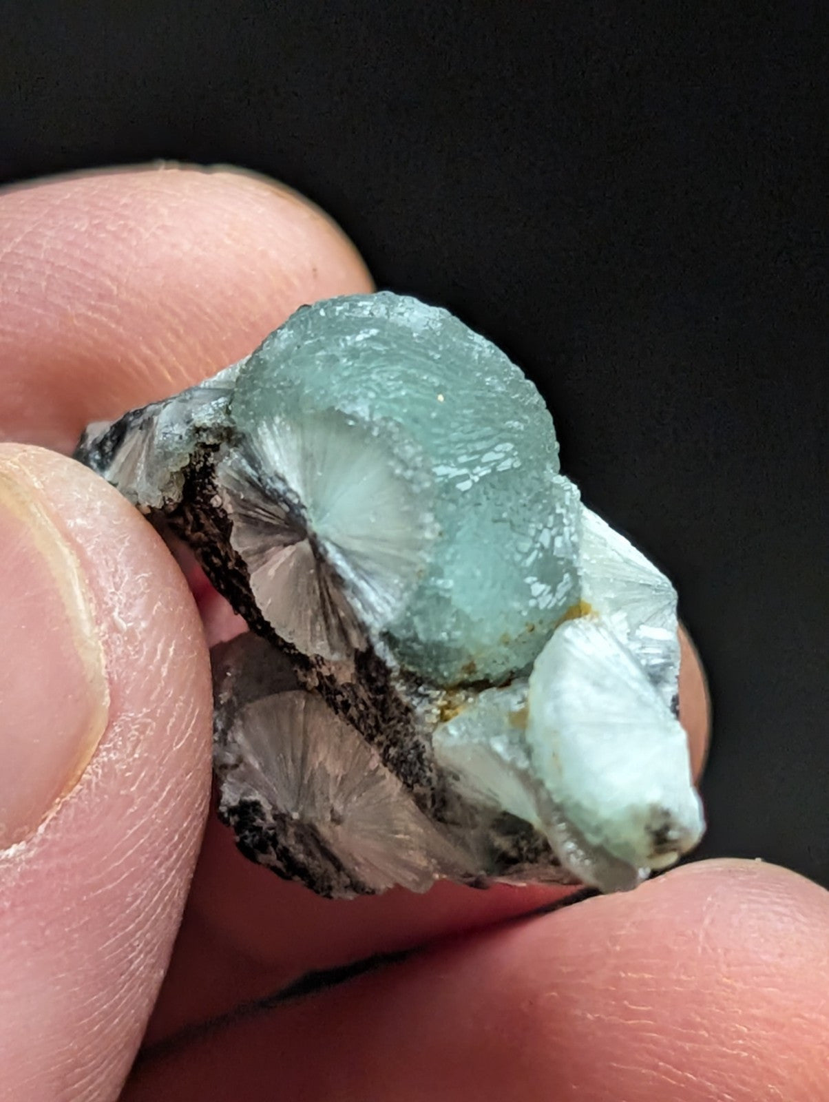 Wavellite w/ Great Crystallization Mauldin Mountain,Montgomery Co. Arkansas A + - Collectibles:Rocks Fossils &