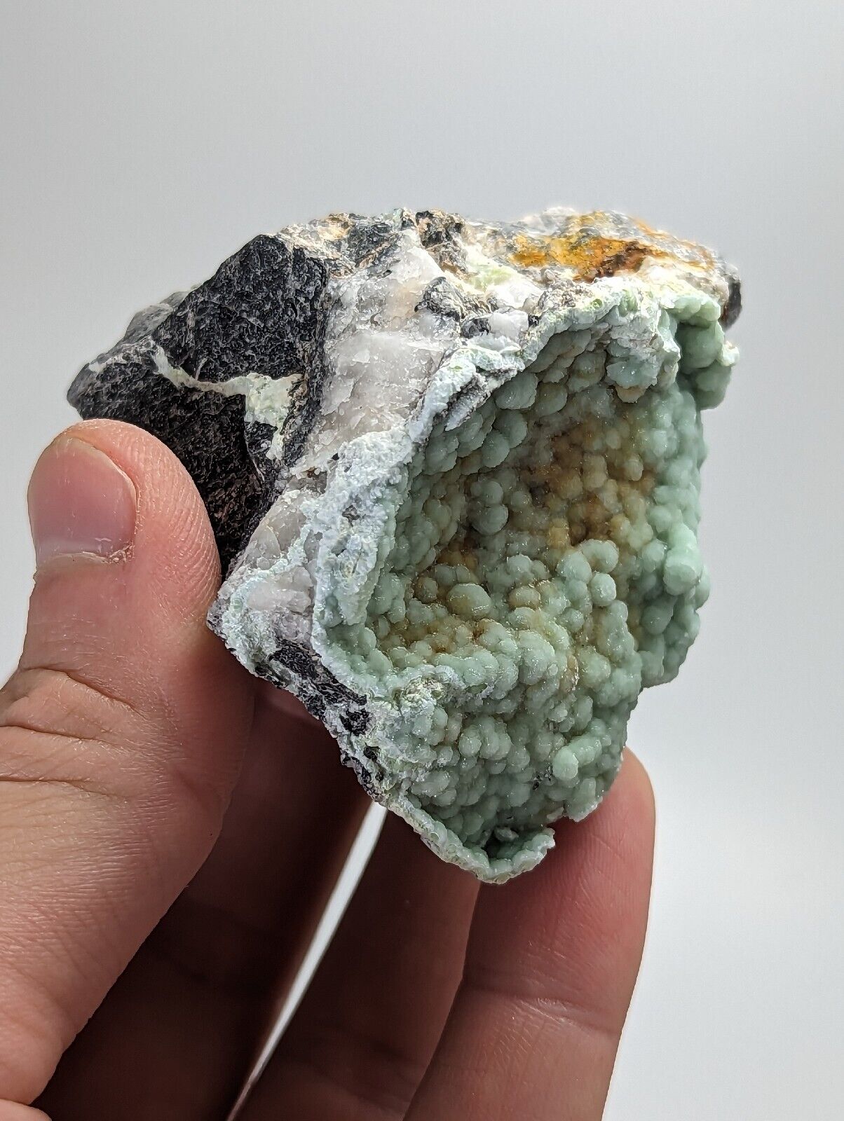 Wavellite w/ Iron Inclusions - Mauldin Mountain Montgomery County Arkansas - Collectibles:Rocks Fossils &