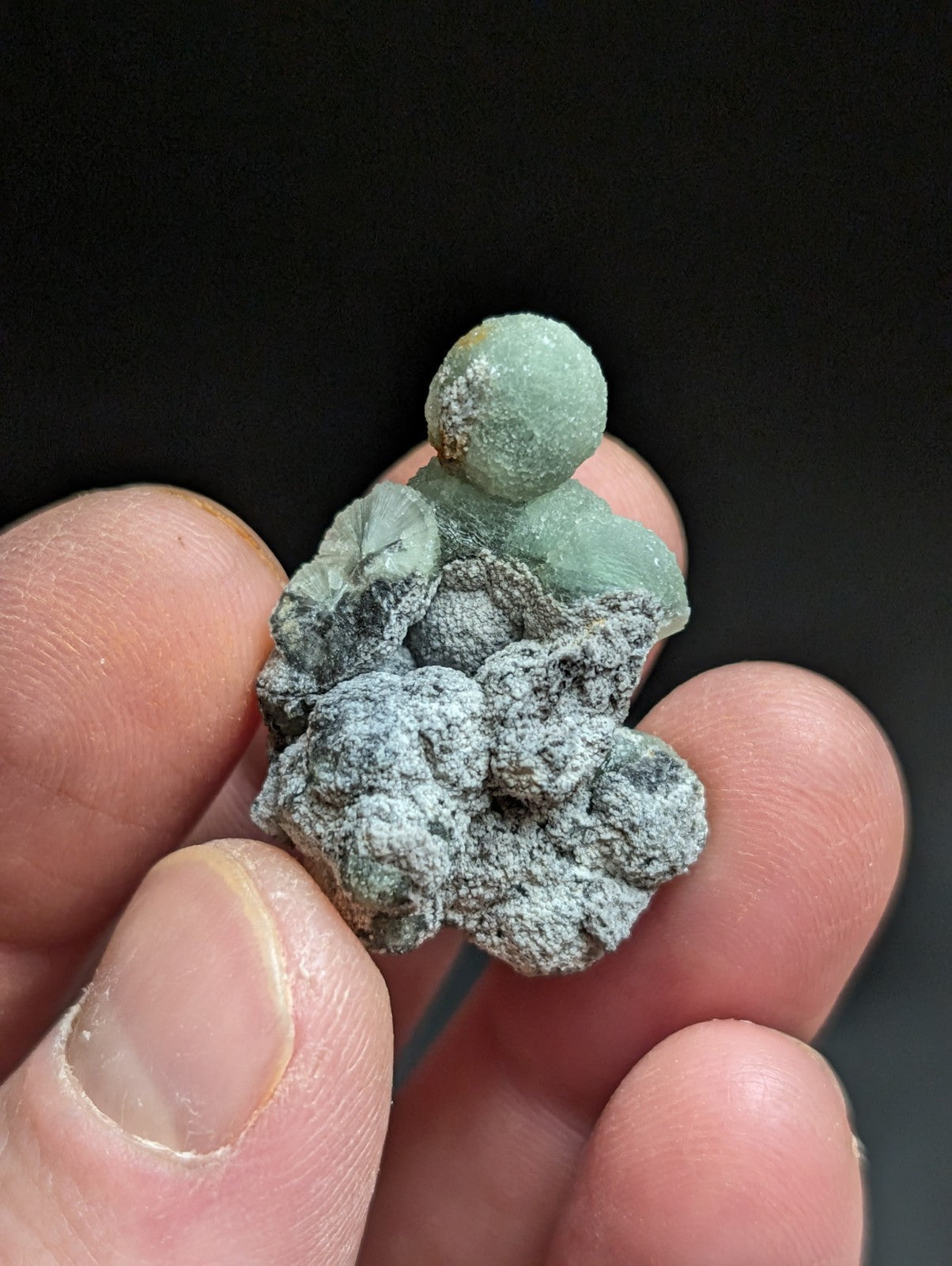 Wavellite w/ SiO2 Pseudomorphs Mauldin Mountain Montgomery Co. Arkansas A + + - Collectibles:Rocks Fossils &