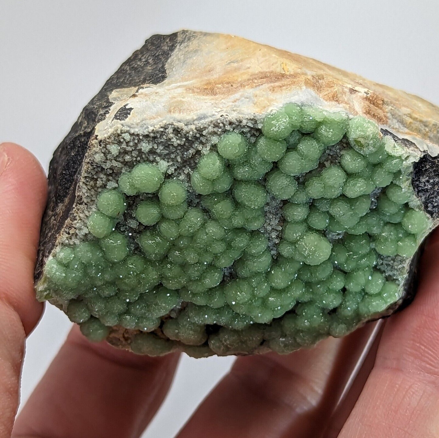 Wavellite + white mineral (variscite?) - RARE 1990s Old Stock - Mauldin Mountain Arkansas A + - Collectibles:Rocks