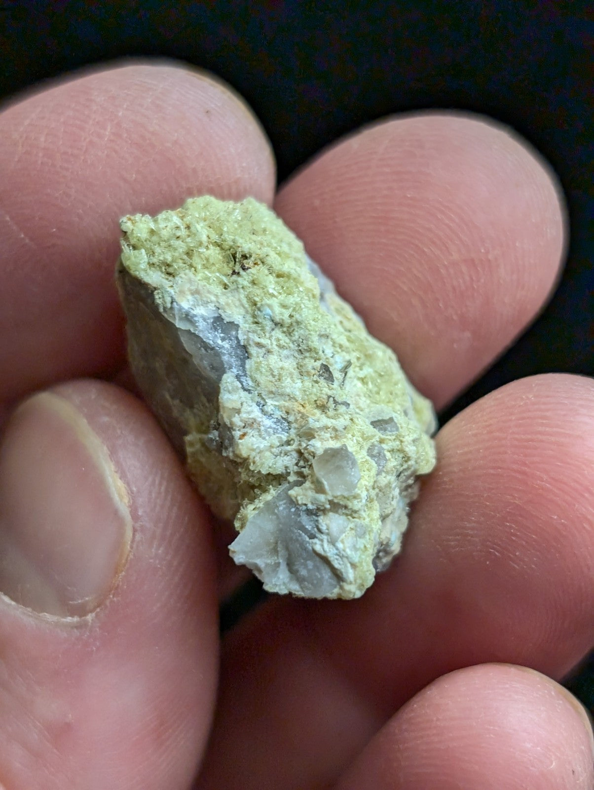 Yellow Wavellite with Variscite Quartz - Rare Old Stock - Polk County Arkansas - Collectibles:Rocks Fossils &