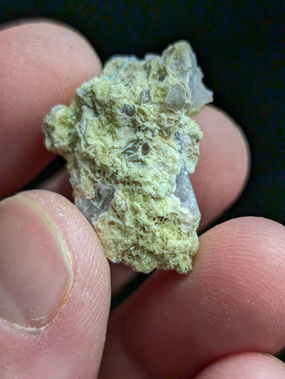 Yellow Wavellite with Variscite Quartz - Rare Old Stock - Polk County Arkansas - Collectibles:Rocks Fossils &