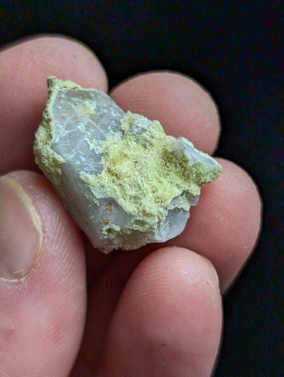 Yellow Wavellite with Variscite Quartz - Rare Old Stock - Polk County Arkansas - Collectibles:Rocks Fossils &