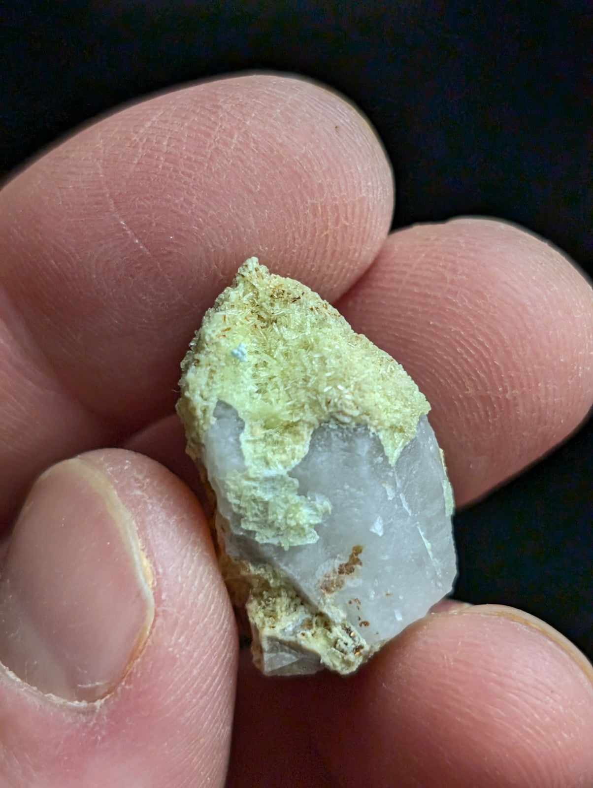 Yellow Wavellite with Variscite Quartz - Rare Old Stock - Polk County Arkansas - Collectibles:Rocks Fossils &