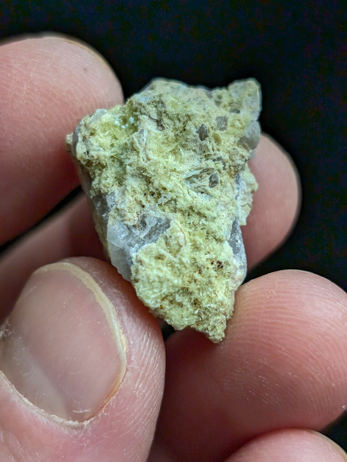 Yellow Wavellite with Variscite Quartz - Rare Old Stock - Polk County Arkansas - Collectibles:Rocks Fossils &