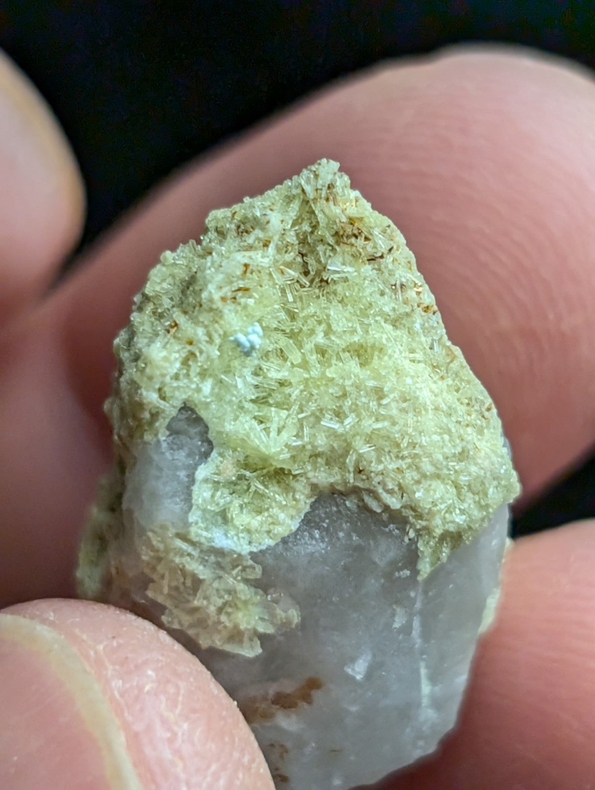 Yellow Wavellite with Variscite Quartz - Rare Old Stock - Polk County Arkansas - Collectibles:Rocks Fossils &