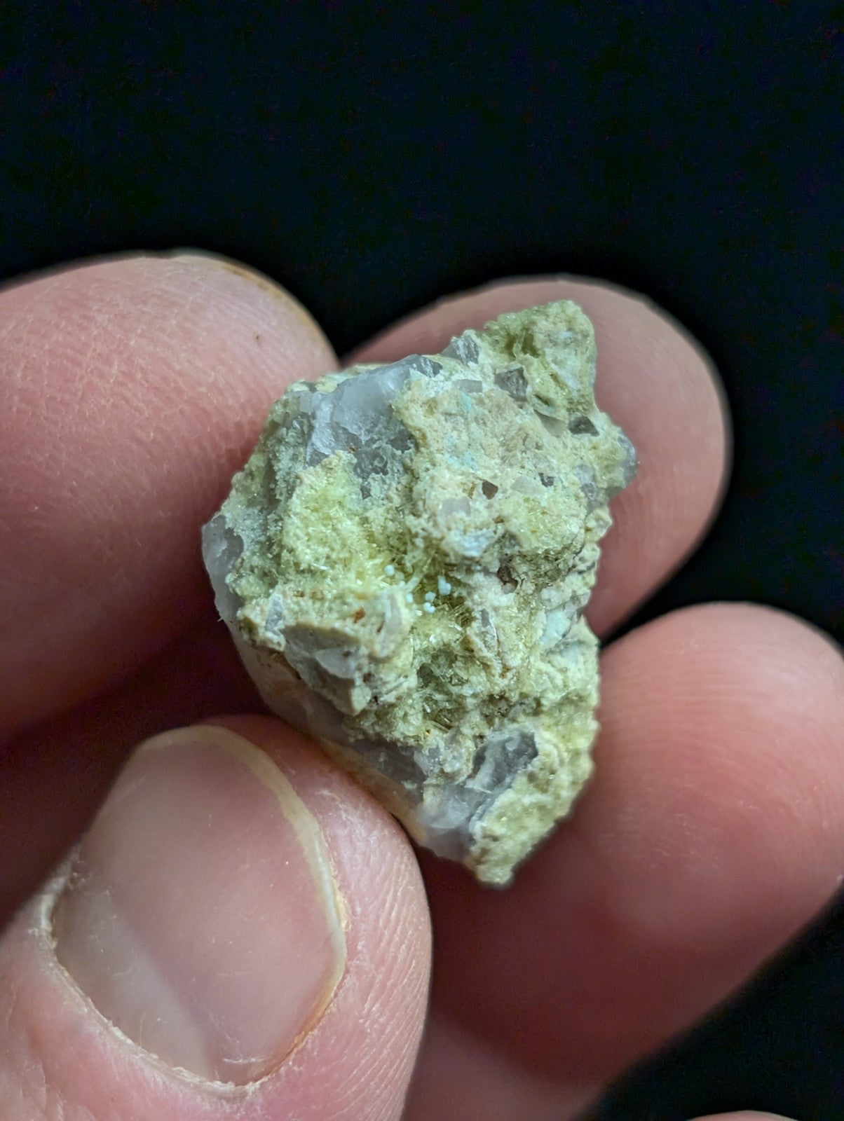 Yellow Wavellite with Variscite Quartz - Rare Old Stock - Polk County Arkansas - Collectibles:Rocks Fossils &