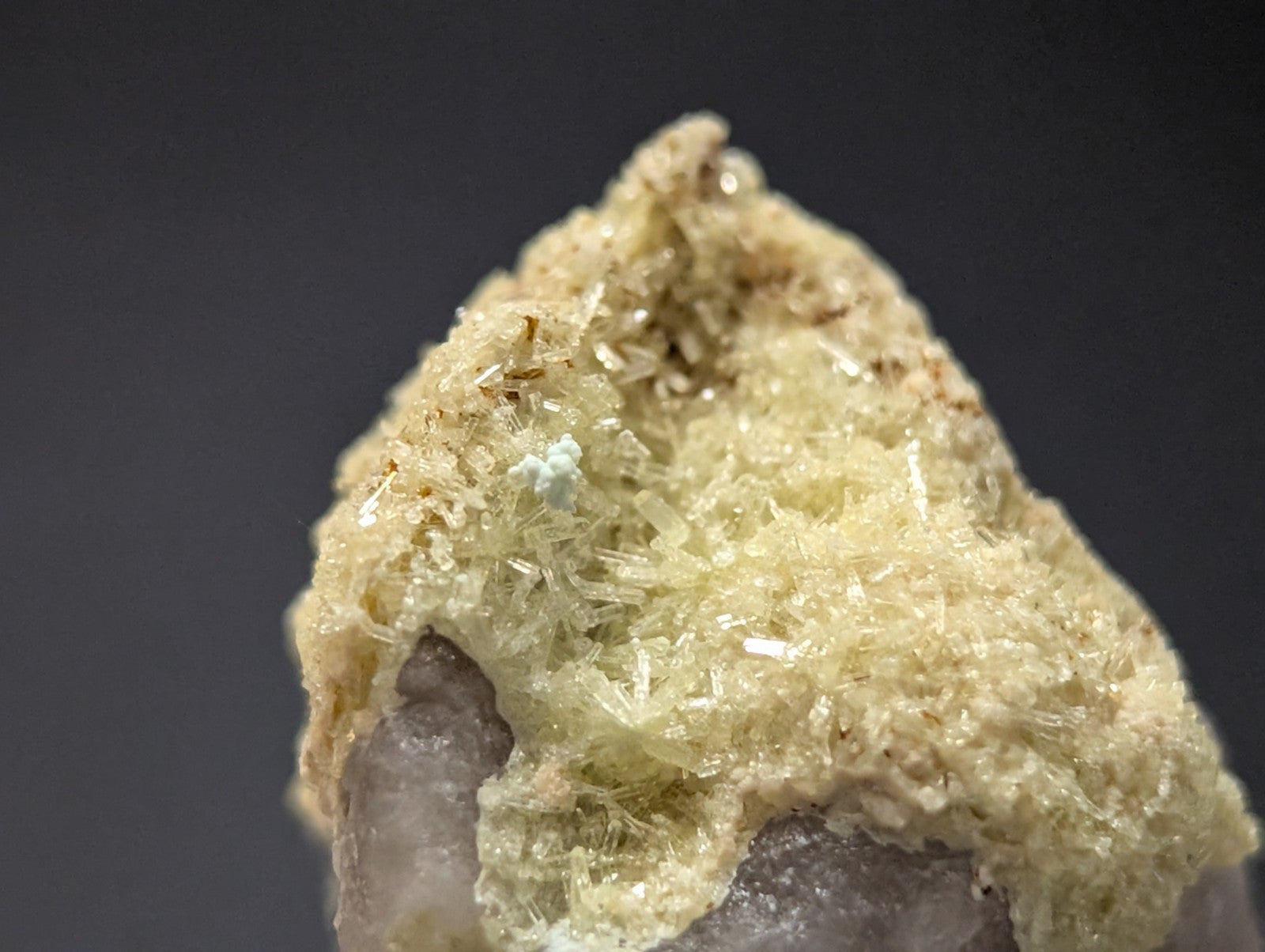Yellow Wavellite with Variscite Quartz - Rare Old Stock - Polk County Arkansas - Collectibles:Rocks Fossils &