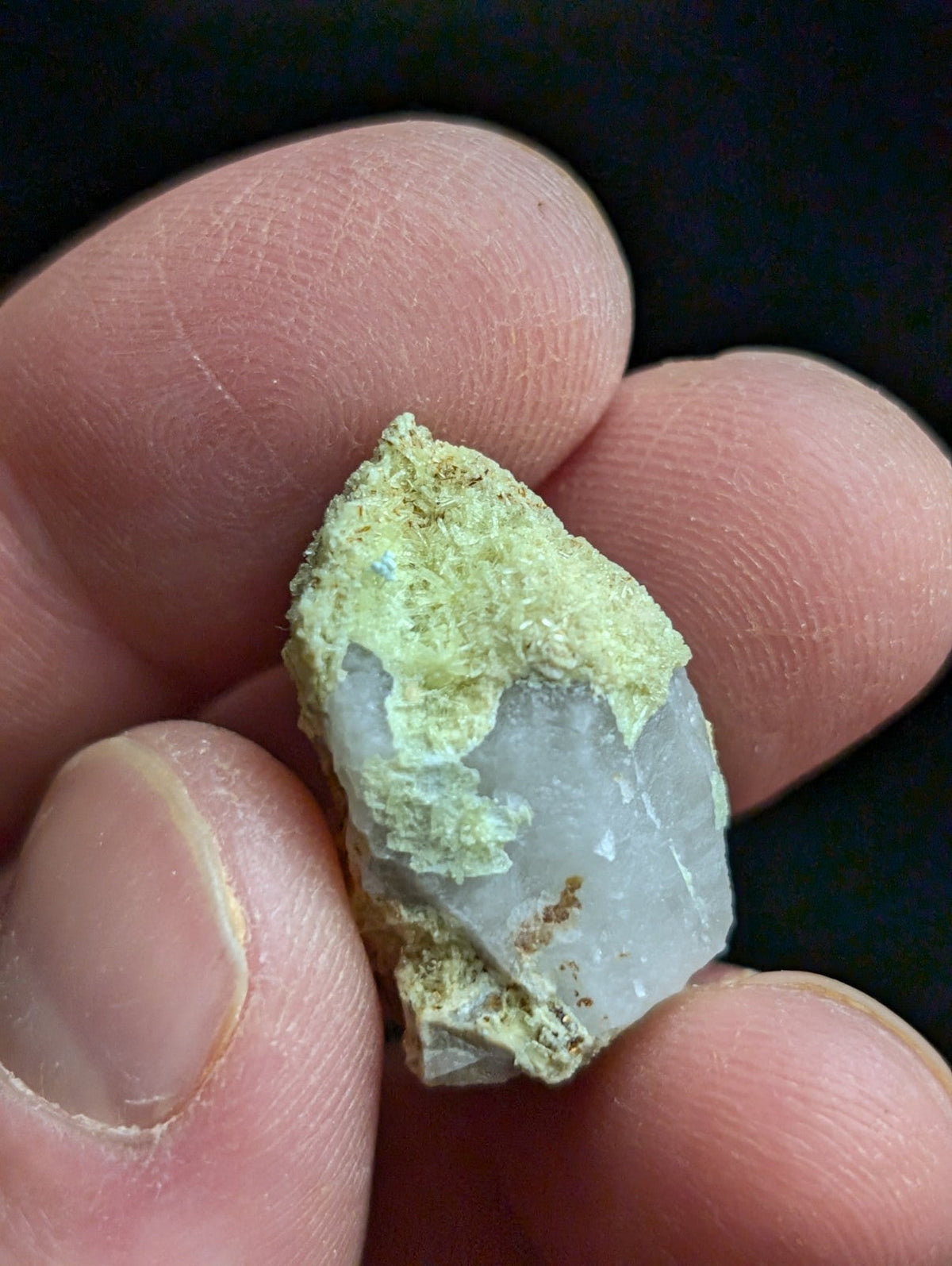 Yellow Wavellite with Variscite Quartz - Rare Old Stock - Polk County Arkansas - Collectibles:Rocks Fossils &