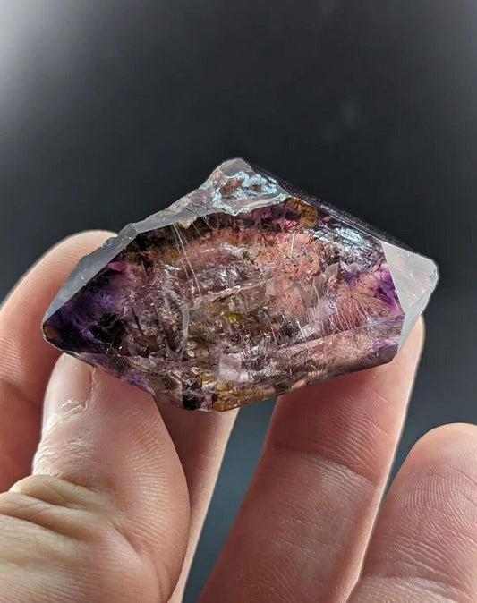 Shangaan Smoky Amethyst Scepter Quartz Chimbuku Mine Zimbabwe - Collectibles:Rocks Fossils & Minerals:Crystals Mineral