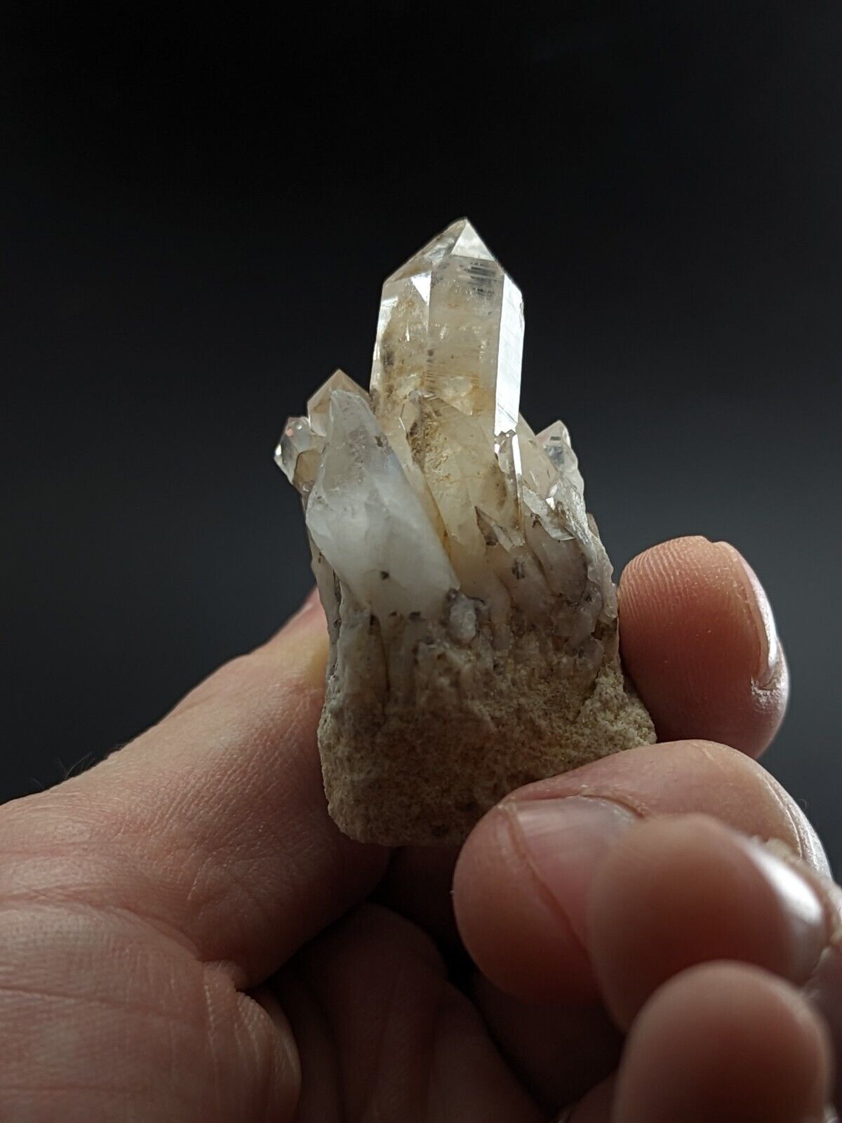Old Stock Quartz Crystal Cluster - Saline County, Arkansas, ooak