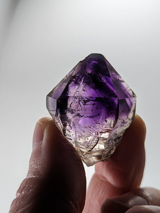 Shangaan Smoky Amethyst Quartz Chimbuku Mine Zimbabwe Hematite Inclusions - Collectibles:Rocks Fossils &