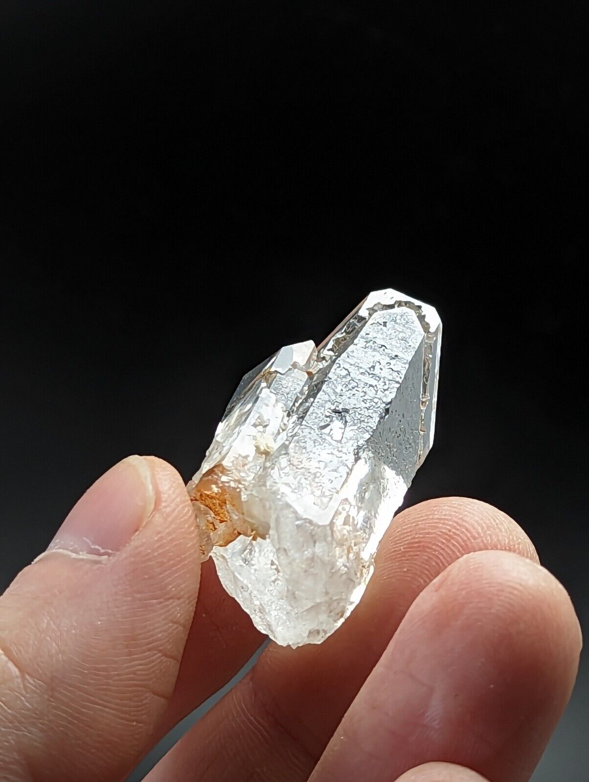 Arkansas Quartz Crystal w/ Rare Adularia in Unique Form, Garland Co, old stock.