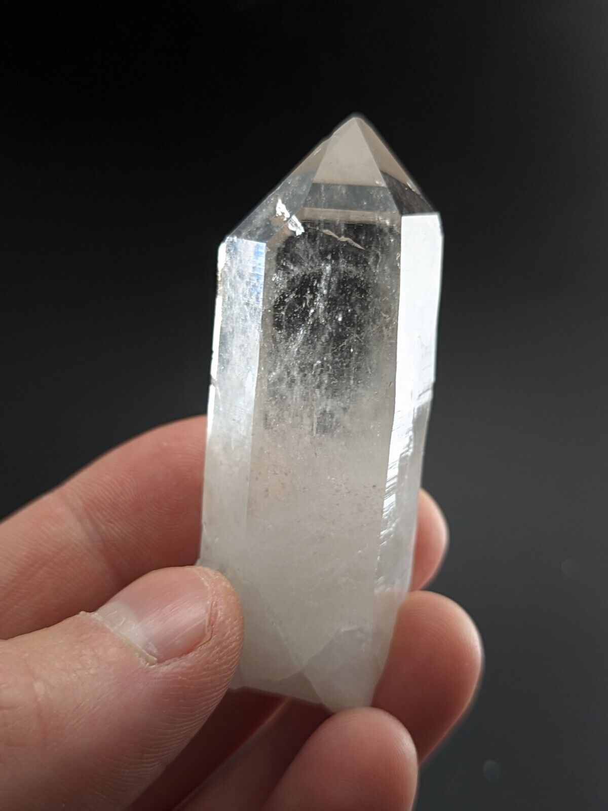Old Stock Clear Quartz Crystal Point - Montgomery County, Arkansas, ooak