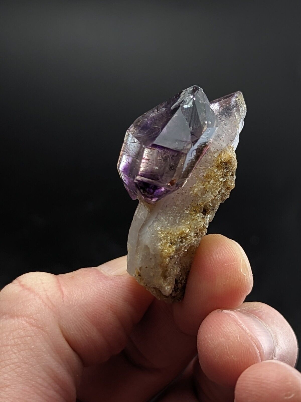 A Very Unique Shangaan Amethyst Scepter Crystal from Chibuku Zimbabwe