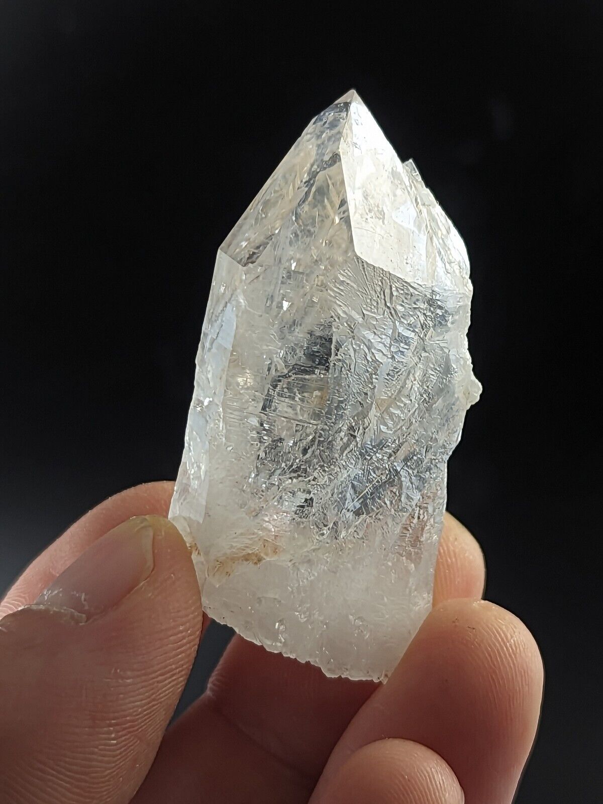 Unique Etched Quartz Crystal Point, Amazing Old Stock, Garland County, Arkansas